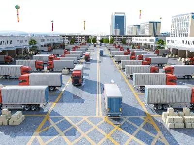 Warehouse and Logistics Distribution Center 3D model