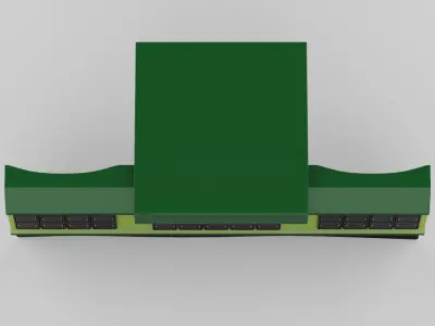 D Truck Backbumper 3D model