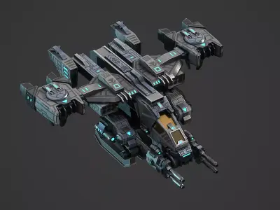 Ship Space Low-poly 3D model