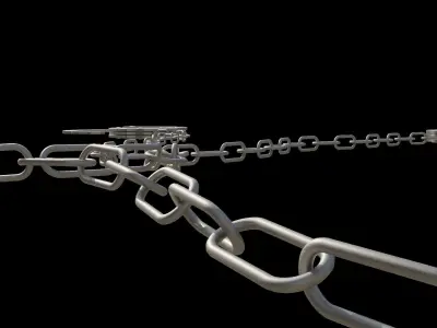 Prisoner Transport Chain Low-poly 3D model