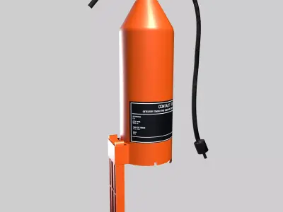 Neon Tester    High-Voltage Electrical Testing Tool Low-poly 3D model