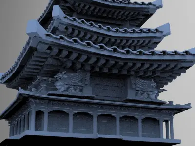 Meditation Tower 4  3D model