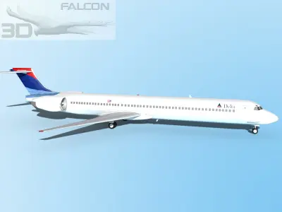 Falcon3D MD-80 Delta 3D model