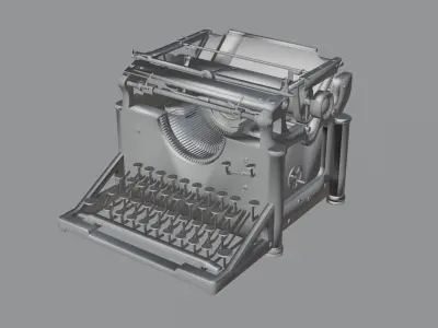 Vintage old Typewriter 3D model