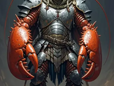 Armored Lobster Warrior 3D model