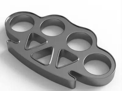 Brass Knuckles 3D model buy