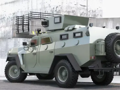 Military vehicle 3D model get