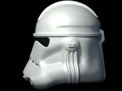 Clone Trooper Helmet Low-poly 3D model