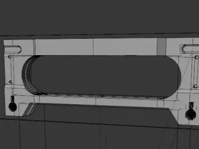 Sci-fi bio package Low-poly 3D model