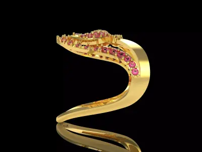 Peacock Ring 3D print model get