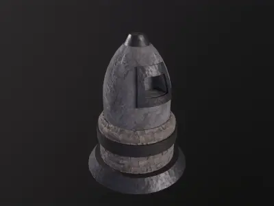 Medieval Furnace 3D Model Low-poly 3D model