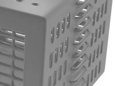 Window Air Conditioner Low-poly 3D model