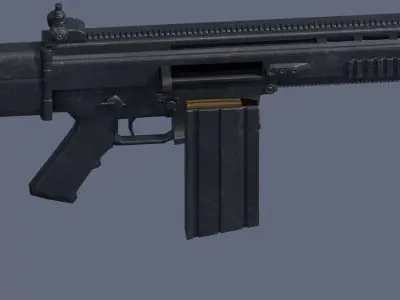 Fn Scar  Free low-poly 3D model