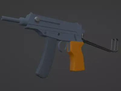 CZ Scorpion vz61 Low-poly 3D model
