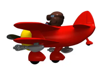 Toy Plane 3D model get