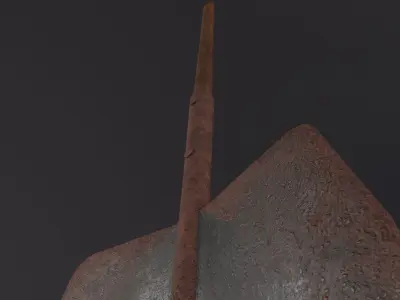 Shovel 3D Model Low-poly 3D model