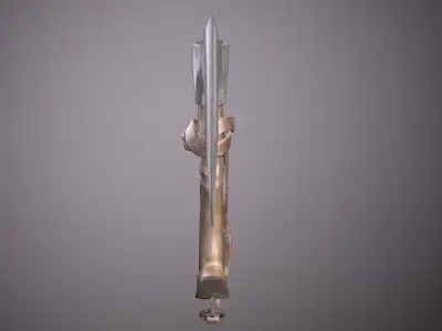 medieval axe Free low-poly 3D model