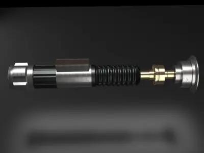 Obi-wan Kenobi Lightsaber ROTR Free low-poly 3D model