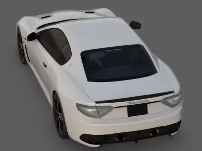 2014 Maserati GranTurismo MC Stradale 3D Model Grand Perfection Low-poly 3D model