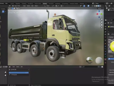 Volvo FMX 2014 Dump Truck 3D model