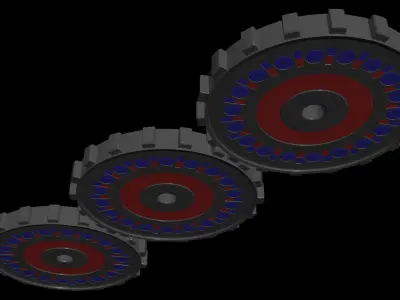 Inverted Magnetic Gear - Concept  3D model