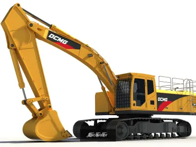 Construction Vehicles bundle 3D Model Pack