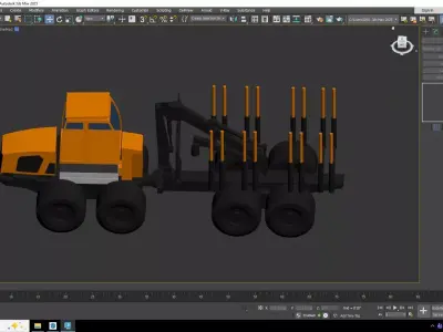 Forwarder Forestry 578 Simplified Low-poly 3D model