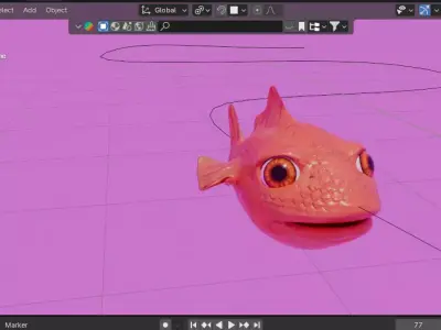 Fish Model Free 3D model purchase