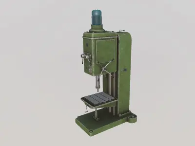 drilling machine Low-poly 3D model order
