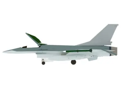 AIRCRAFT F16FIN 3D model