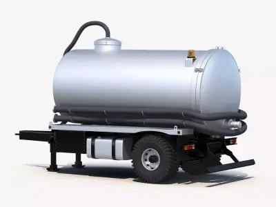 Septic Tank Trailer 3D model