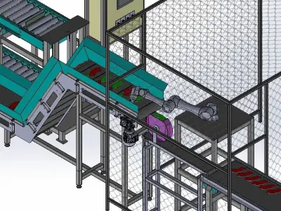 Conveyor Automation 3D model
