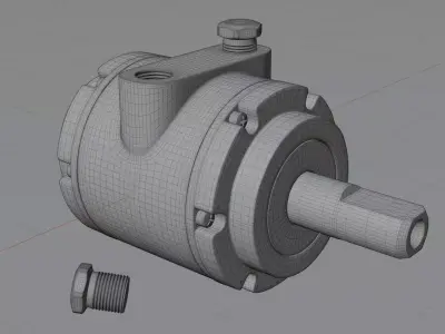 Electric Motor Concept Design 3D model