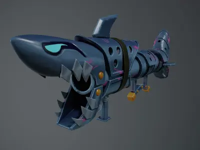 Fishbones Jinx Low-poly 3D model