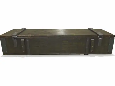 Weapon Crate Low-poly PBR Free low-poly 3D model