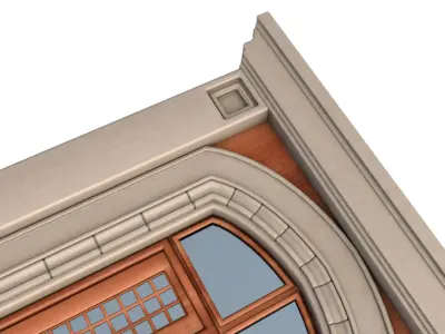 Gothic door 3D model
