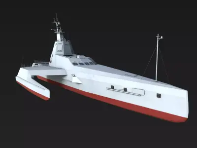 JARI-USV-A Low-poly 3D model