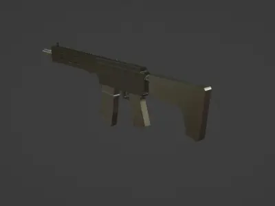3D M4 RIFLE MODEL Low-poly 3D model