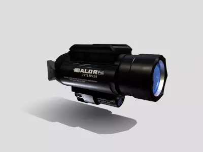 Olight BALDR Pro Flashlight Laser Sight Combo Low-poly 3D model