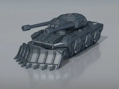 Battle tank V-4 -model for 3d printer 3D print model