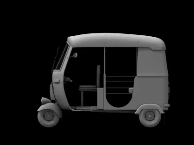 Auto rickshaw 3d model 3D model