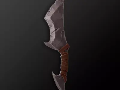 Stylized Dagger Sword Low-poly 3D model