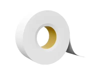 White tape  scotch tape cartoon icon 3D model