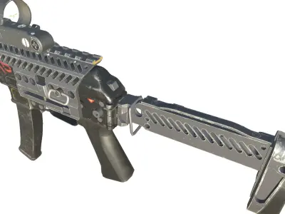 03-vsn reflex gun model 3d game ready model Low-poly 3D model Low-poly 3D model