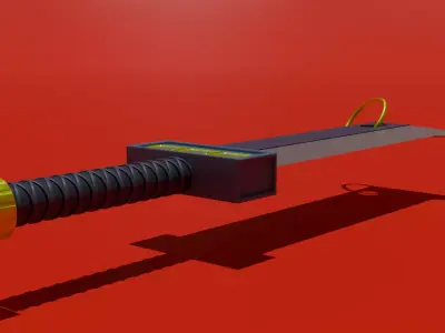 Mandoble del Juicio Dorado Free 3D model