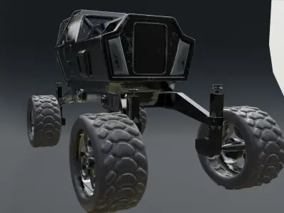 mars rover planet explorer 3D model