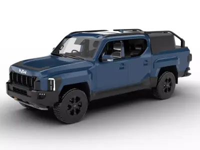 Kia Tasman Customized 2026 3d model 3D model