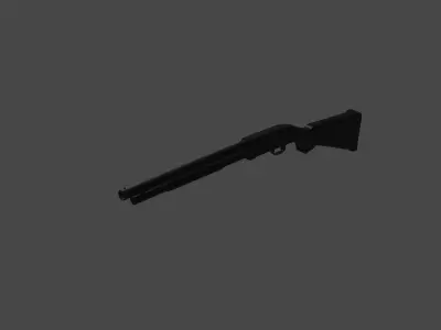 Lowpoly Mossberg 590 Low-poly 3D model