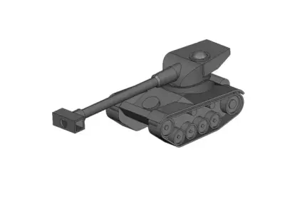 tank little model 3D print model