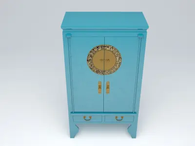 CHINESE WEDDING CABINET Low-poly 3D model